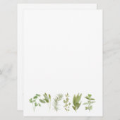 6 VERSE KRUIDEN 6.5x8.75 Blank Platte Kaart (Voorkant / Achterkant)