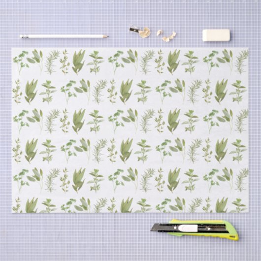 6 VERSE KRUIDEN Tissue Paper I Tissuepapier (Craft)