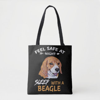 6 Voel je veilig in de nachtrust met een beagle Tote Bag