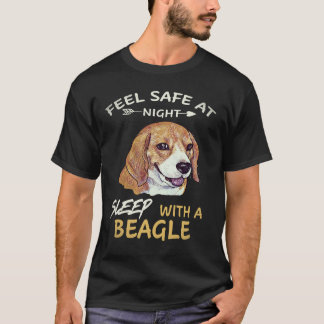 6 Voel je veilig 's nachts Slaap met een beagle T-shirt