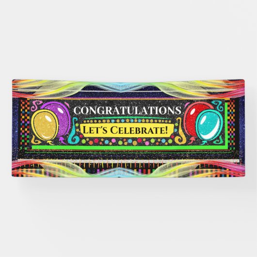 6 Voet Felicitaties Spandoek (Horizontaal)