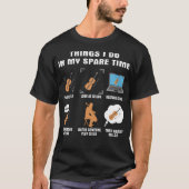 6 Wat ik doe in mijn reservetijd Cello Player T-shirt (Voorkant)