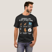 6 Wat ik doe in mijn reservetijd Cello Player T-shirt (Voorkant volledig)