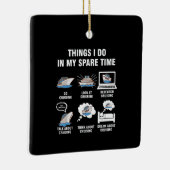 6 Wat ik doe in mijn reservetijd kruiende lagen Keramisch Ornament (Rechts)