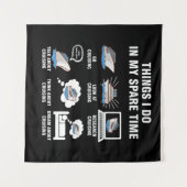 6 Wat ik doe in mijn reservetijd kruipen Wandkleed (Voorkant (horizontaal))