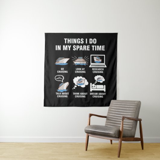 6 Wat ik doe in mijn reservetijd kruipen Wandkleed (In situ)