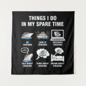 6 Wat ik doe in mijn reservetijd kruipen Wandkleed (Voorkant)