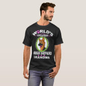 6 Werelds Beste Duitse Herders-Oma Duitse T-shirt (Voorkant volledig)