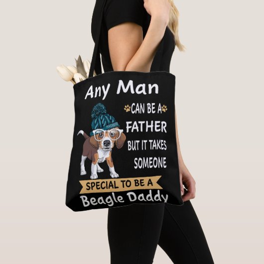 6 Willekeurig Man Beagle Daddy Tote Bag (Dichtbij)