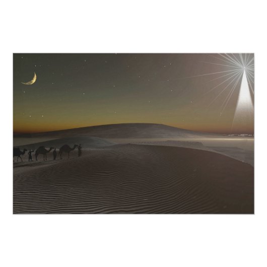 #6" x 24" papier poster met "Yonder Star" afbeeldi (Voorkant)