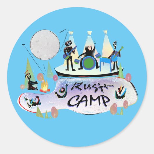 6 x 3 in Stickers RushCamp! (Voorkant)