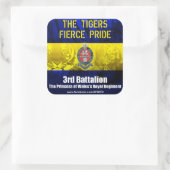 6 x 3PWRR vierkante Stickers (Tas)