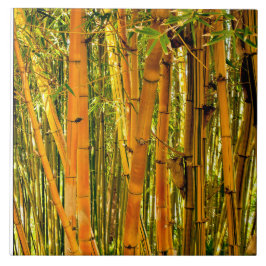 6 x 6 Bamboe keramische kunststapel Tegeltje