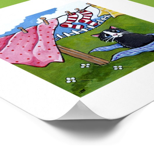 6 x 6 inch | Kunst voor witte katjes | Uitslag van Poster (Hoek)