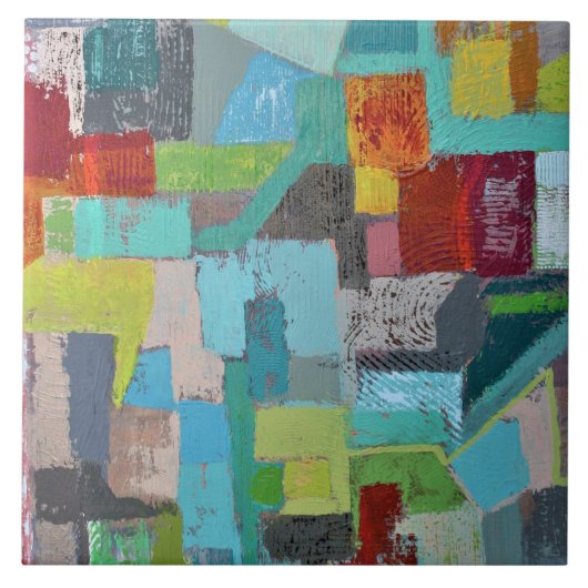 6 x 6 keramische tapijten tegeltje (Voorkant)