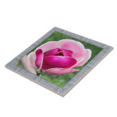 6 "x 6" Keramische Tegel met Prachtige Magenta Mag Tegeltje (Zijkant)