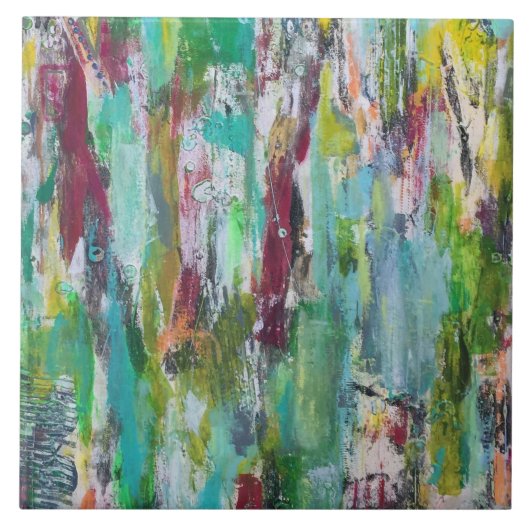 6 x 6 keramische tegel verbergen en zoeken tegeltje (Voorkant)