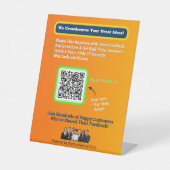 6 x 8 voetstuk Master Reclamebord Met Voetstuk (Voorkant)