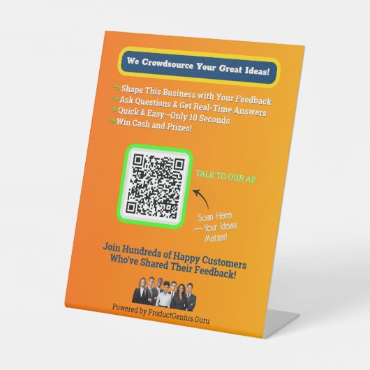 6 x 8 voetstuk Master Reclamebord Met Voetstuk (Voorkant)