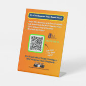 6 x 8 voetstuk Master Reclamebord Met Voetstuk (Voorkant)