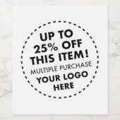 6 x Aangepaste wijnetiketten 25% OFF Bulk Kopen Ko Wijn Etiket (Enkel label)