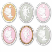 6 x prachtige scrapbooking op tapijtmakerij sticker (Voorkant)