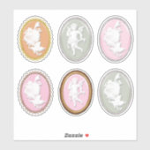 6 x prachtige scrapbooking op tapijtmakerij sticker (Vel)