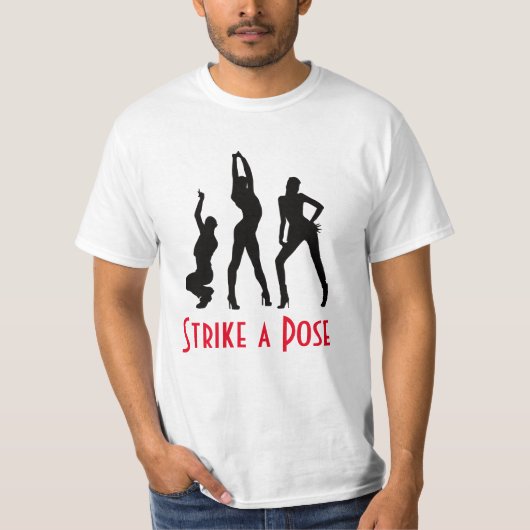 6 x Vogue dancer silhouettes T-shirt (Voorkant)