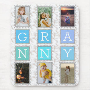 6 Zes Foto Collage Mooie Baby Familie Liefde Oma Muismat