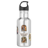 6 Zes foto's Moderne Elegant Collage Family Love Waterfles (Voorkant)