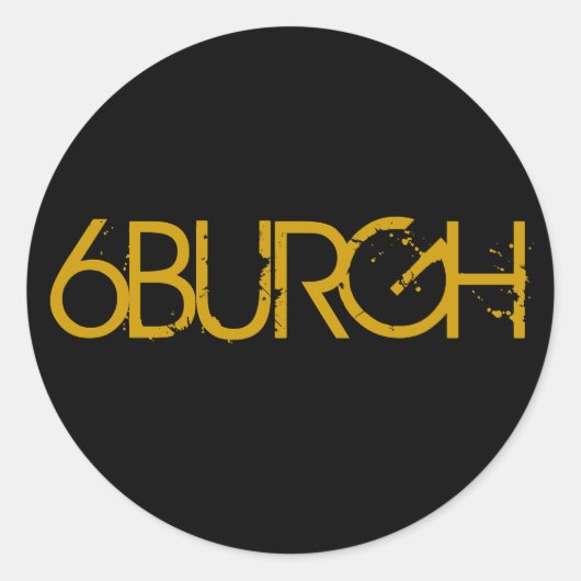 6BURGH RONDE STICKER (Voorkant)