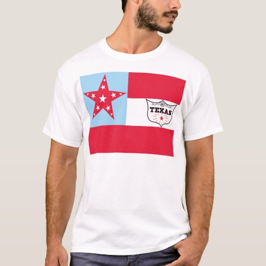 6de Texas Cavalry Flag T-shirt (Voorkant)