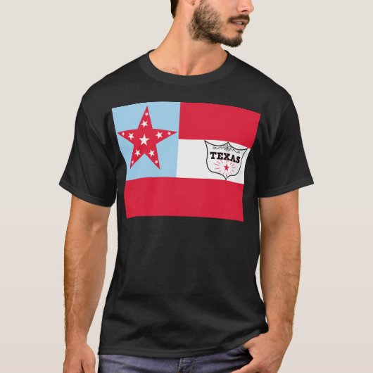 6de Texas Cavalry Flag T-shirt (Voorkant)