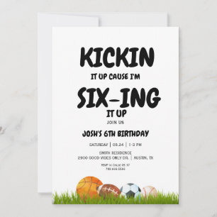 6de verjaardagsfeestje uitnodiging voor jongen om