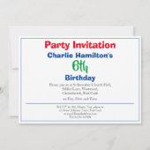 6de verjaardagsuitnodiging (Achterkant)