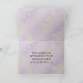 6e 33e 47e 48e Amethist Bruiloft Jubileum Bedankkaart (Binnen)