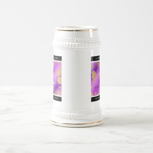 6e 33e 47e 48e Amethist Bruiloft Jubileum Bierpul (Center)