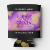 6e 33e 47e 48e Amethist Bruiloft Jubileum Blikjeskoeler (Achterkant)