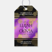 6e 33e 47e 48e Amethist Bruiloft Jubileum Cadeaulabel (Voorkant)