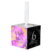 6e 33e 47e 48e Amethist Bruiloft Jubileum Decoratie (Voorkant hoekig)