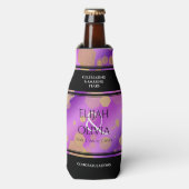 6e 33e 47e 48e Amethist Bruiloft Jubileum Flesjeskoeler (Fles Voorkant)