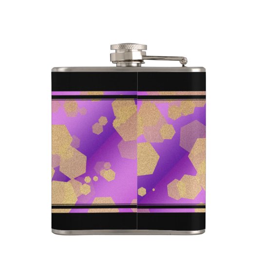 6e 33e 47e 48e Amethist Bruiloft Jubileum Heupfles (Achterkant)