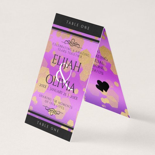 6e 33e 47e 48e Amethist Bruiloft Jubileum Kaart (Achterkant)