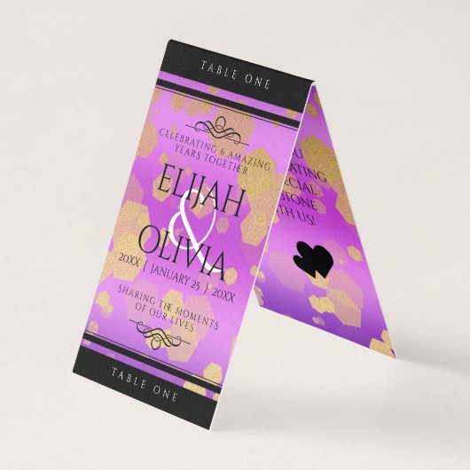 6e 33e 47e 48e Amethist Bruiloft Jubileum Kaart (Voorkant)