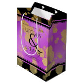 6e 33e 47e 48e Amethist Bruiloft Jubileum Medium Cadeauzakje (Achterkant Gekanteld)