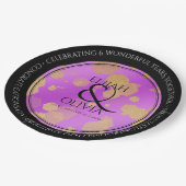 6e 33e 47e 48e Amethist Bruiloft Jubileum Papieren Bordje (Gekanteld)