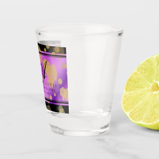 6e 33e 47e 48e Amethist Bruiloft Jubileum Shot Glas (Rechts)