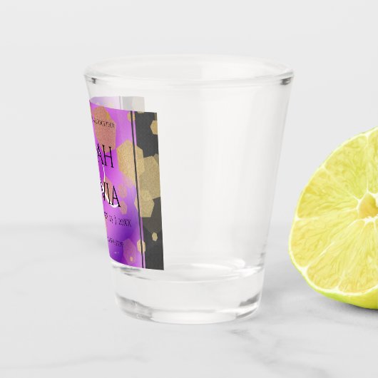 6e 33e 47e 48e Amethist Bruiloft Jubileum Shot Glas (Rechts)