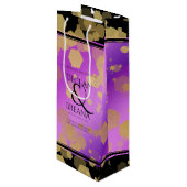 6e 33e 47e 48e Amethist Bruiloft Jubileum Wijn Cadeautas (Voorkant Gekanteld)