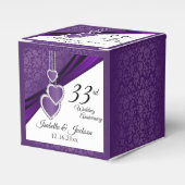6e / 33e / 47e Amethist bruiloft Jubileum Bedankdoosjes (Voorkant Zijde)